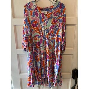 FRNCH Paris Valentine Dress - Mesange, Women's Medium,‎ Multicolor, EUC